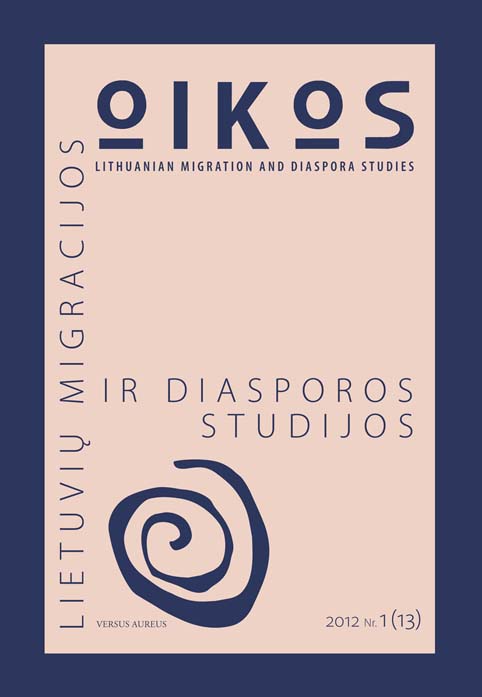 					View Nr. 1(13) (2012): OIKOS: Lithuanian Migration and Diaspora
				