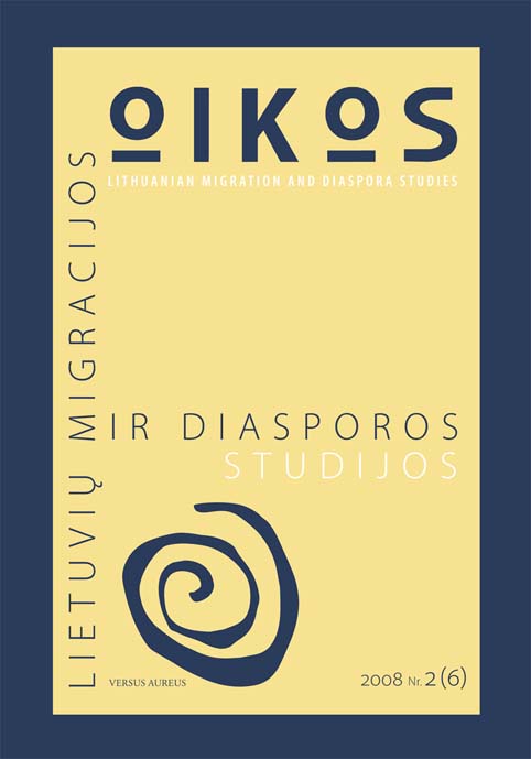 					View Nr. 2(6) (2008): OIKOS: lietuvių migracijos ir diasporos studijos
				